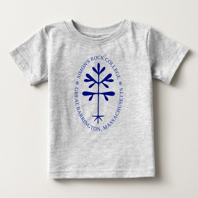 Camiseta Para Bebê Bebê/Bebê Roupa de bebê ou Teto, Vaplaina Azul Sól (Frente)