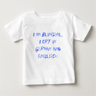 Camiseta Para Bebê Bebê Bilíngue