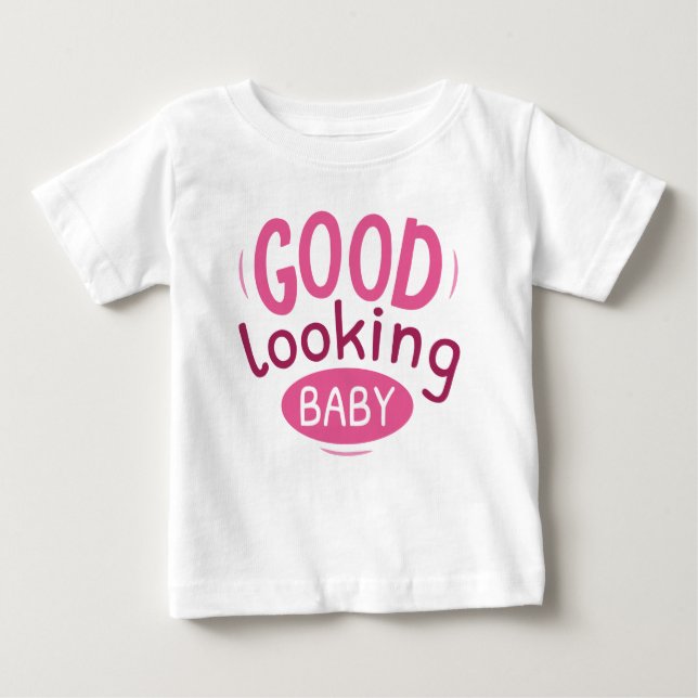Camiseta Para Bebê Bebê bonito (Frente)