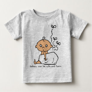 Camiseta Para Bebê Bebê bonito e tóxico