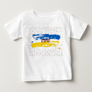 Camiseta Para Bebê Bebê Branco de Verão Fofo