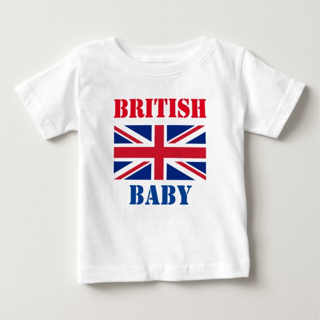 CAMISETA PARA BEBÊ BEBÊ BRITÂNICO (Frente)