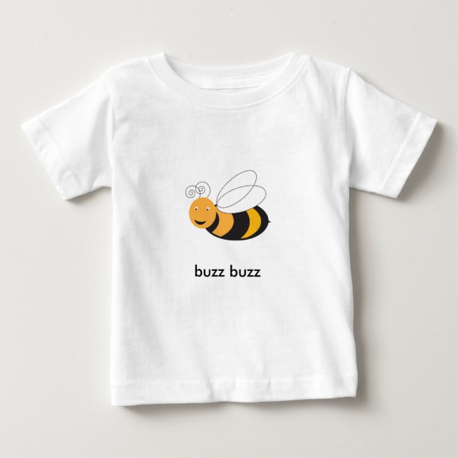 Camiseta Para Bebê Bebê Bumble (Frente)