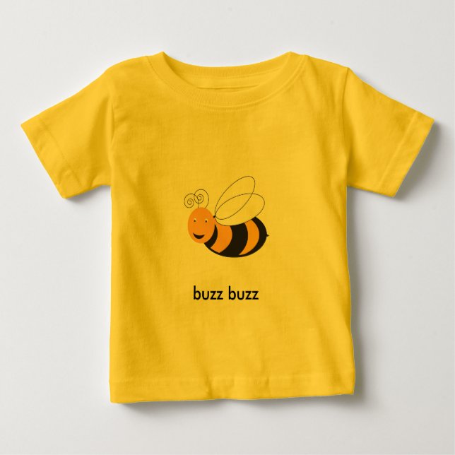 Camiseta Para Bebê Bebê Bumble (Frente)