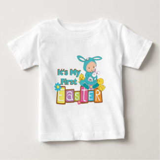 Camiseta Para Bebê Bebê Bunny Primeira Páscoa