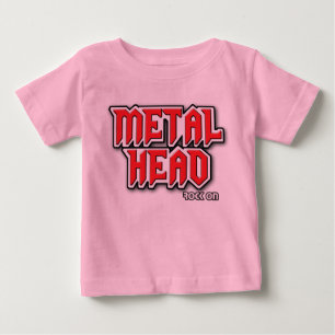 Camiseta Para Bebê BEBÊ - cabeça do metal