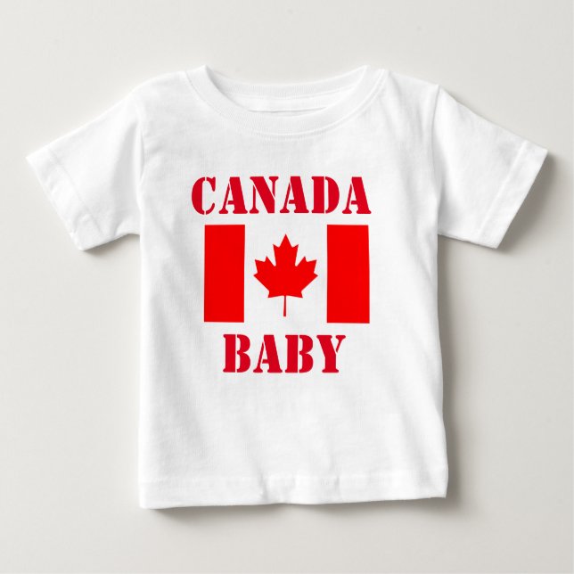 CAMISETA PARA BEBÊ BEBÊ CANADÁ (Frente)