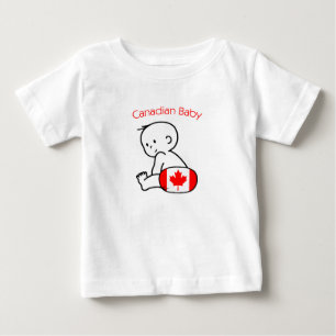 Camiseta Para Bebê Bebê canadense