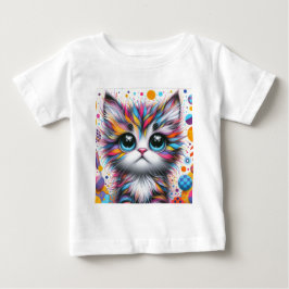 Camiseta Para Bebê Bebê Cat 2