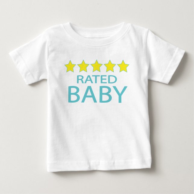 Camiseta Para Bebê Bebê Cinco Estrelas (Frente)