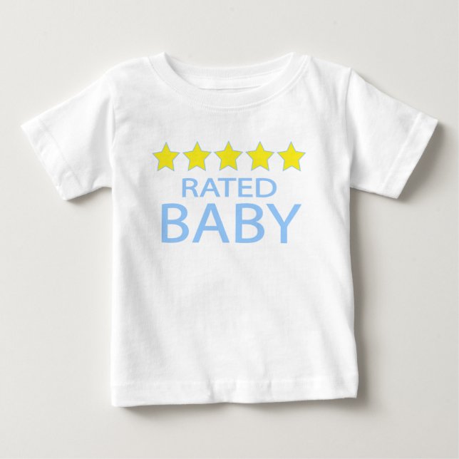 Camiseta Para Bebê Bebê Cinco Estrelas (Frente)