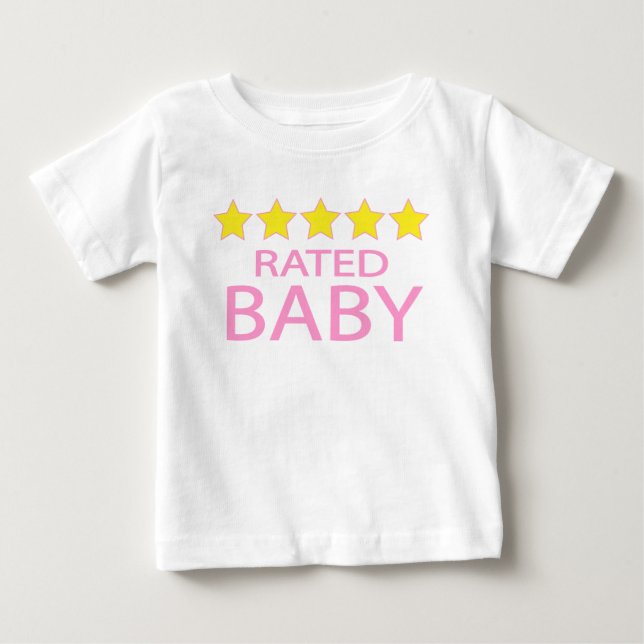 Camiseta Para Bebê Bebê Cinco Estrelas (Frente)