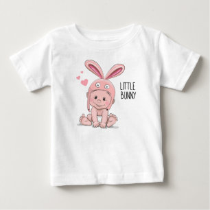 Camiseta Para Bebê Bebê Coelho   Presente de novo Nascer