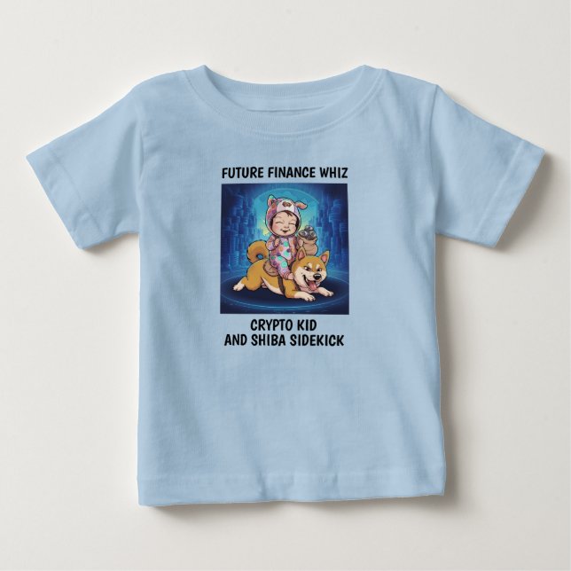 Camiseta Para Bebê Bebê Cripto (Frente)