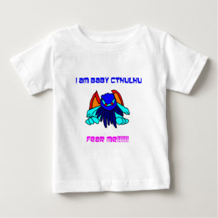 Camiseta Para Bebê Bebê Cthulhu