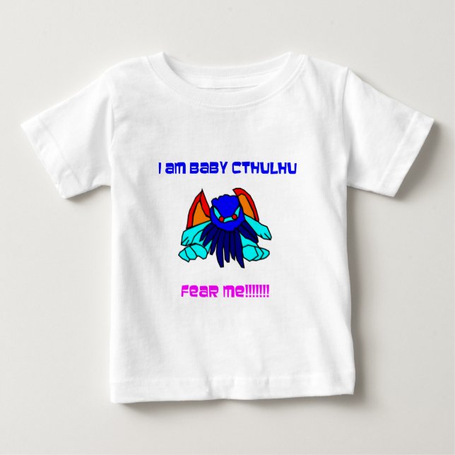 Camiseta Para Bebê Bebê Cthulhu (Frente)