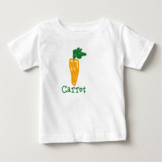 Camiseta Para Bebê Bebê da cenoura