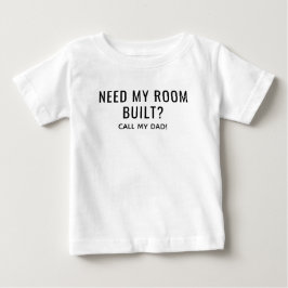 Camiseta Para Bebê Bebê da Construção