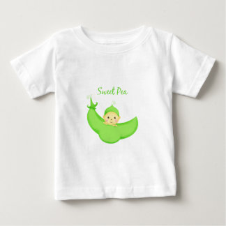 Camiseta Para Bebê Bebê da ervilha doce