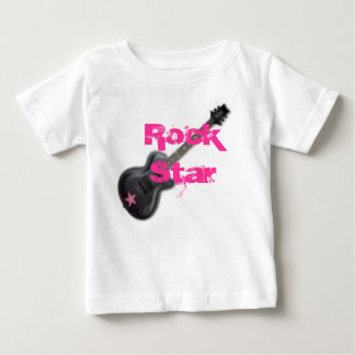 Camiseta Para Bebê bebê da estrela do rock, estrela do rock