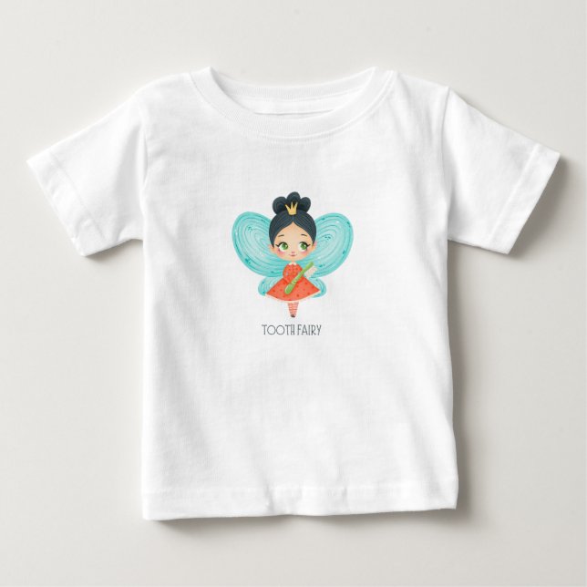 Camiseta Para Bebê Bebê da fada dos dentes (Frente)