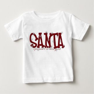 Camiseta Para Bebê bebê da promessa do papai noel