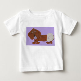 Camiseta Para Bebê Bebê Dachshund