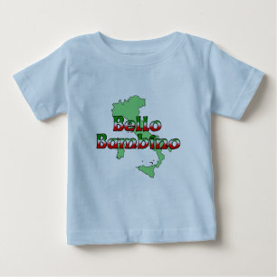Camiseta Para Bebê Bebê de Bello (bebé italiano bonito)
