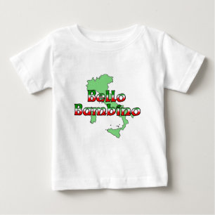 Camiseta Para Bebê Bebê de Bello (bebé italiano bonito)
