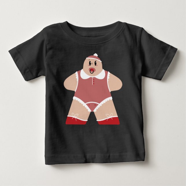Camiseta Para Bebê Bebê de desenho animado com Pacificador (Frente)