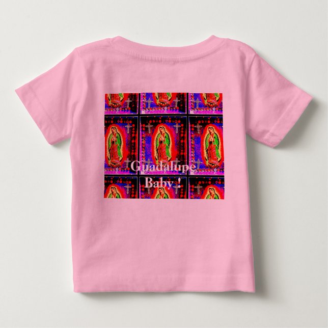 Camiseta Para Bebê Bebê de Guadalupe! (Verso)