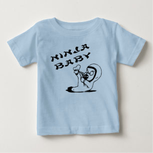 Camiseta Para Bebê Bebê de Ninja