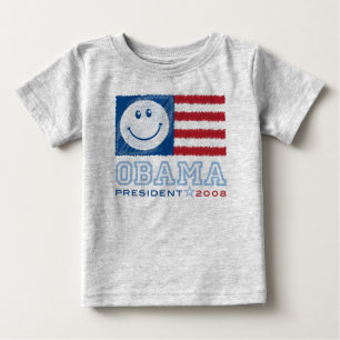 Camiseta Para Bebê Bebê de Obama
