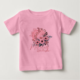 Camiseta Para Bebê Bebê de outono de Abóbora Rosa Adorável