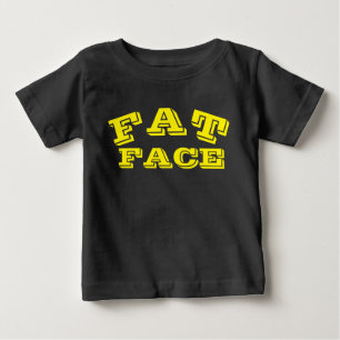 Camiseta Para Bebê BEBÊ de rosto gorducho Camiseta de Jersey Fina