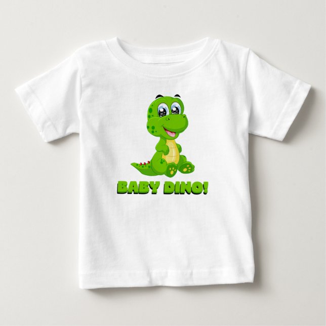 Camiseta Para Bebê Bebê dino (Frente)