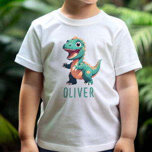 Camiseta Para Bebê Bebê Dinossauro Personalizado Fofo