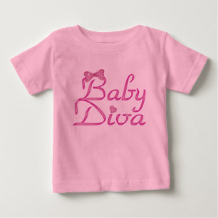 Camiseta Para Bebê Bebê Diva
