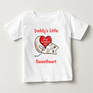 Camiseta Para Bebê Bebê do gato dos namorados
