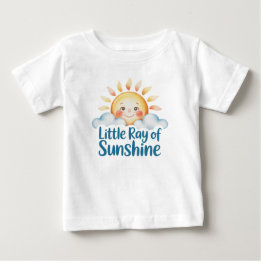 Camiseta Para Bebê Bebê do sol de verão