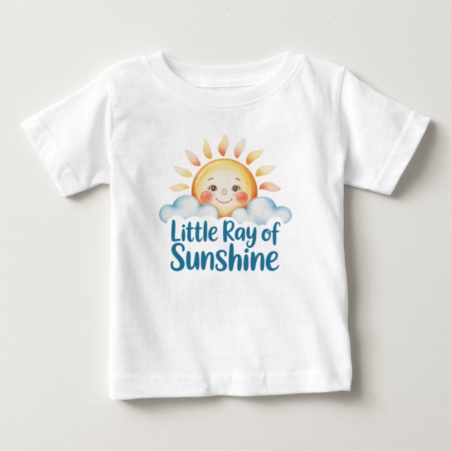 Camiseta Para Bebê Bebê do sol de verão (Frente)