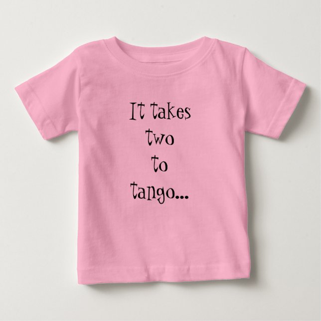 Camiseta Para Bebê Bebê do tango (Frente)