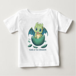 Camiseta Para Bebê Bebê Dragão, 2024 Ano do Dragão, Anime Kawaii