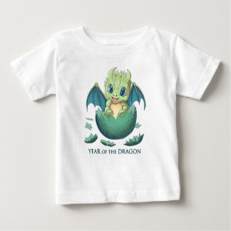 Camiseta Para Bebê Bebê Dragão, 2024 Ano do Dragão, Anime Kawaii