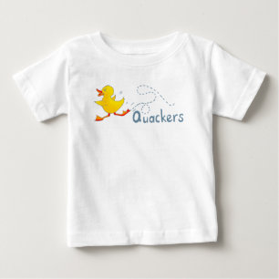 Camiseta Para Bebê Bebê Duck Quackers