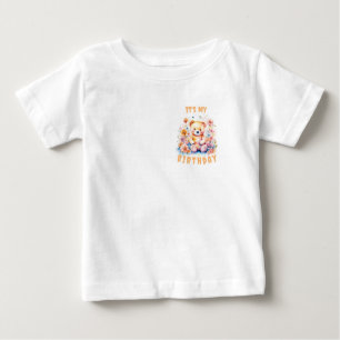 Camiseta Para Bebê Bebê é meu aniversário