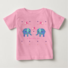 Camiseta Para Bebê Bebê Elefante Fofo