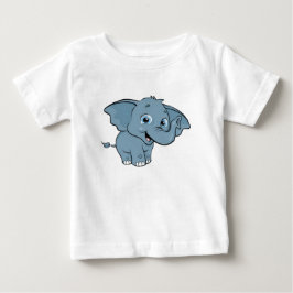 Camiseta Para Bebê Bebê Elefante Fofo