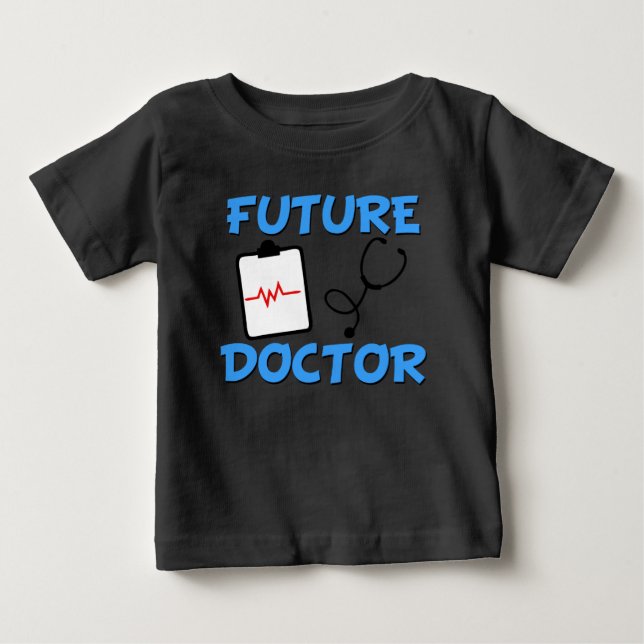Camiseta Para Bebê Bebê engraçado para o futuro médico (Frente)