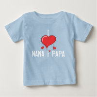 Bebê eu amo NANA & PAPÁ